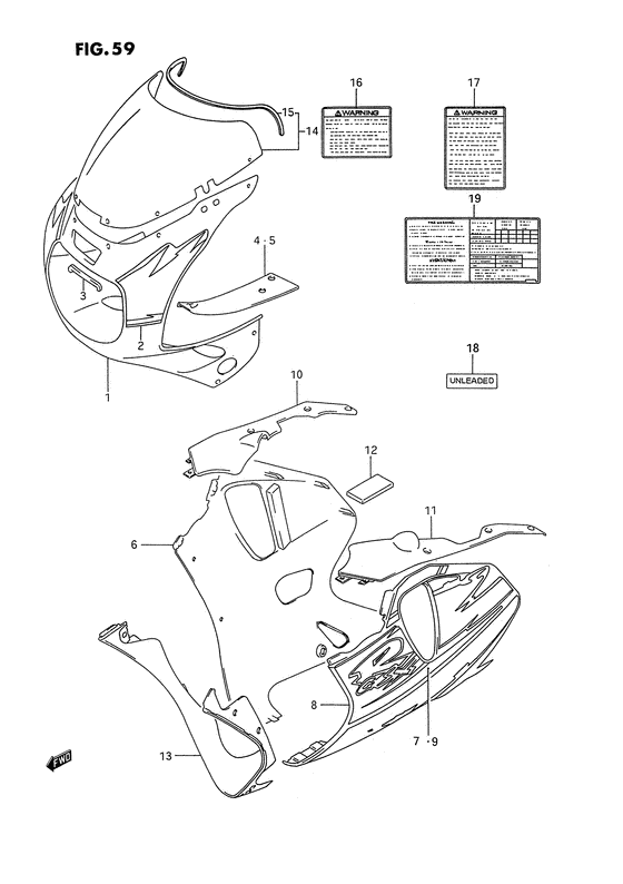 Cowling body