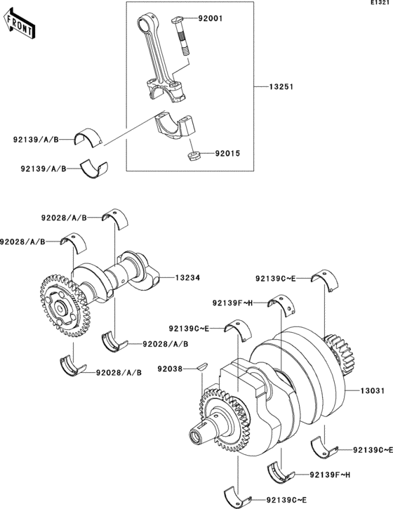 EX300 Коленвал