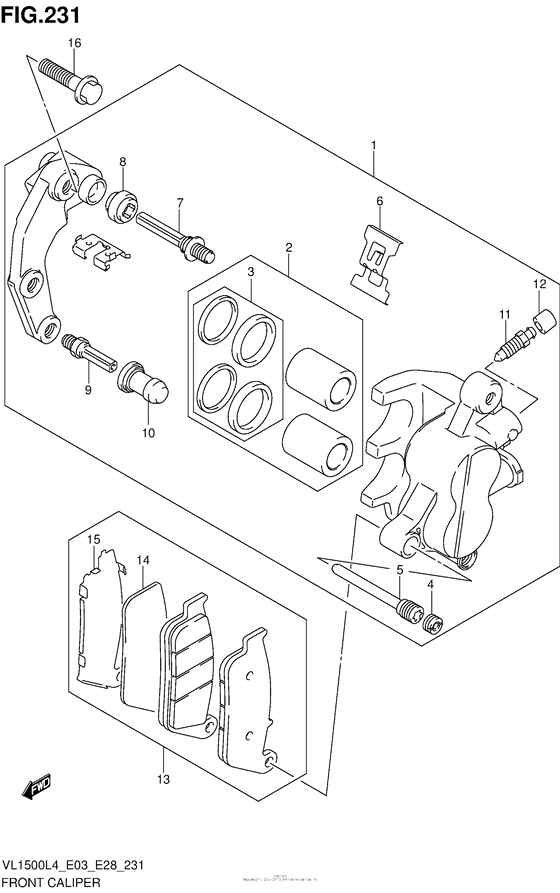 Front Caliper (Vl1500Bl4 E03)