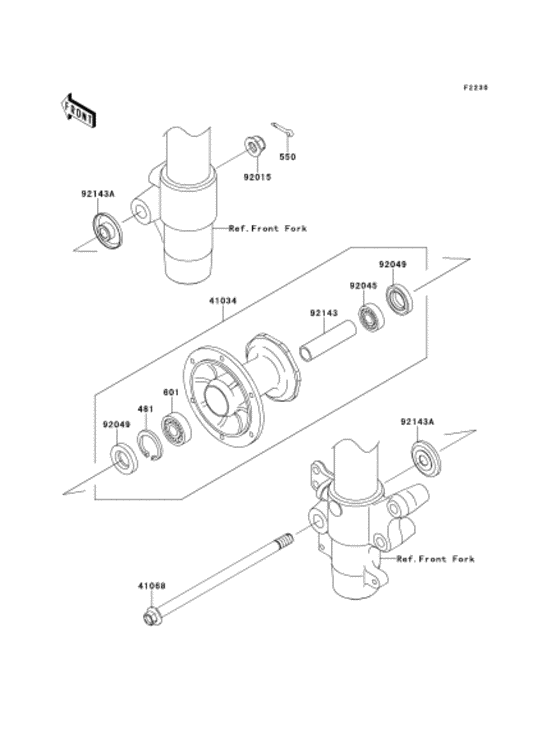  Переднее колесо