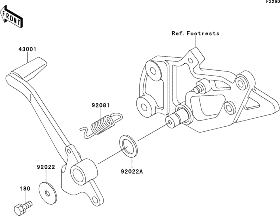  Педаль тормоза