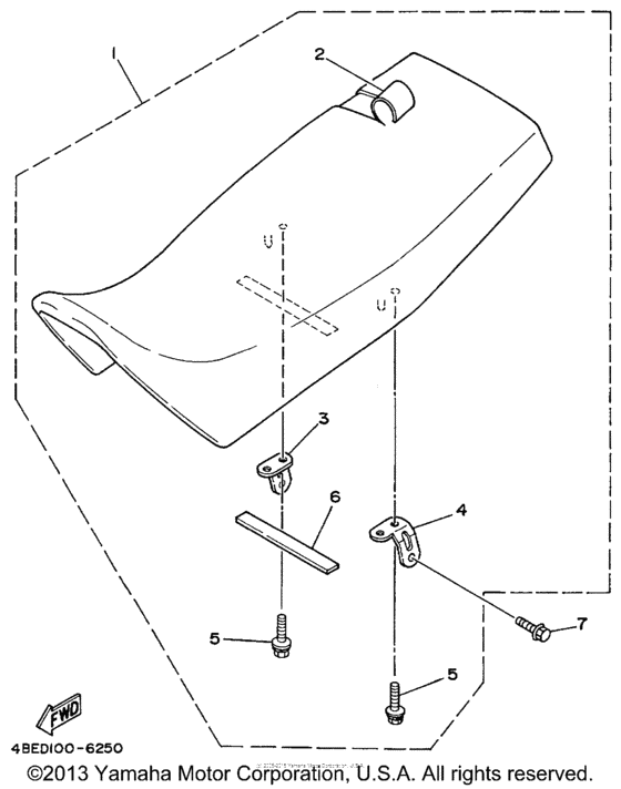 XT225LC Сиденье
