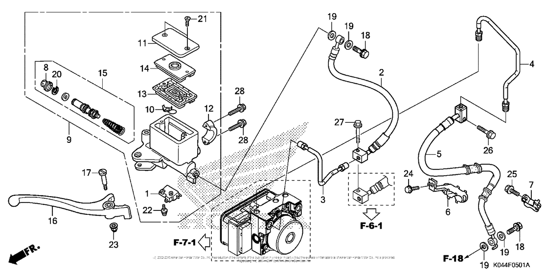 Front Brake Master Cylinder (Nss300A)