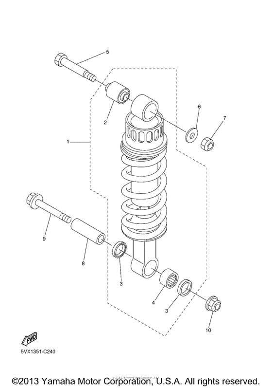 FZS6XCB Задняя подвеска