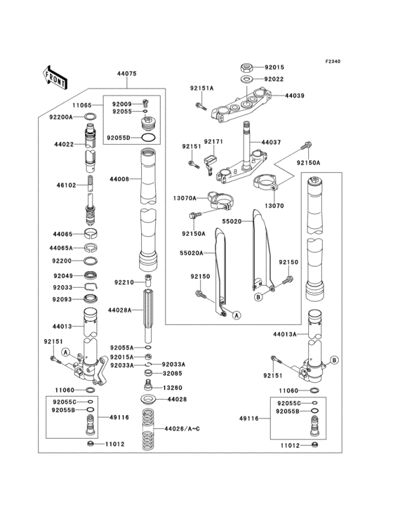 Front fork(1/2)