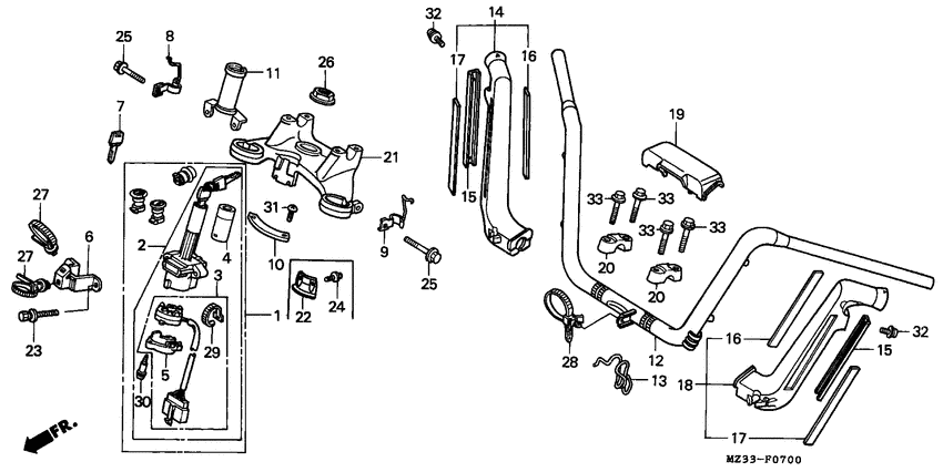 Handle pipe/top bridge