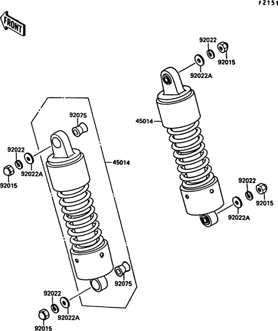 VN1500 Подвеска  /  амортизатор
