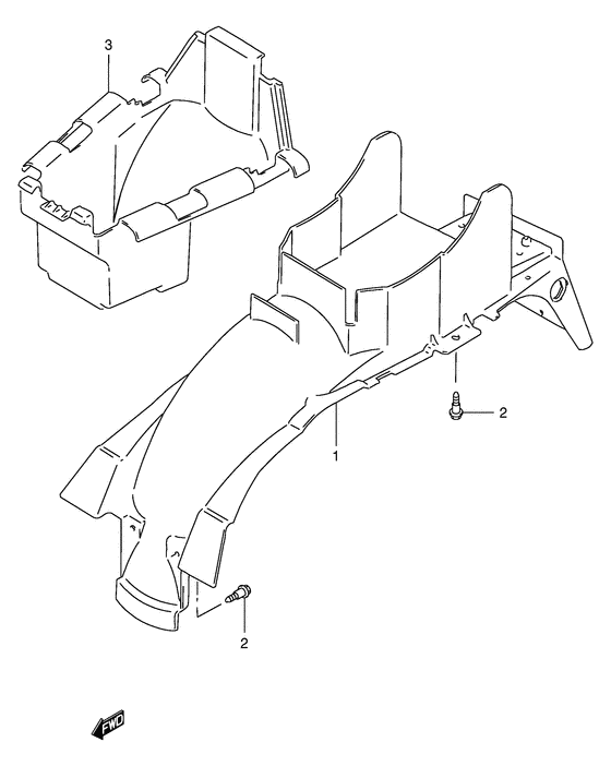 GSX400 Заднее крыло