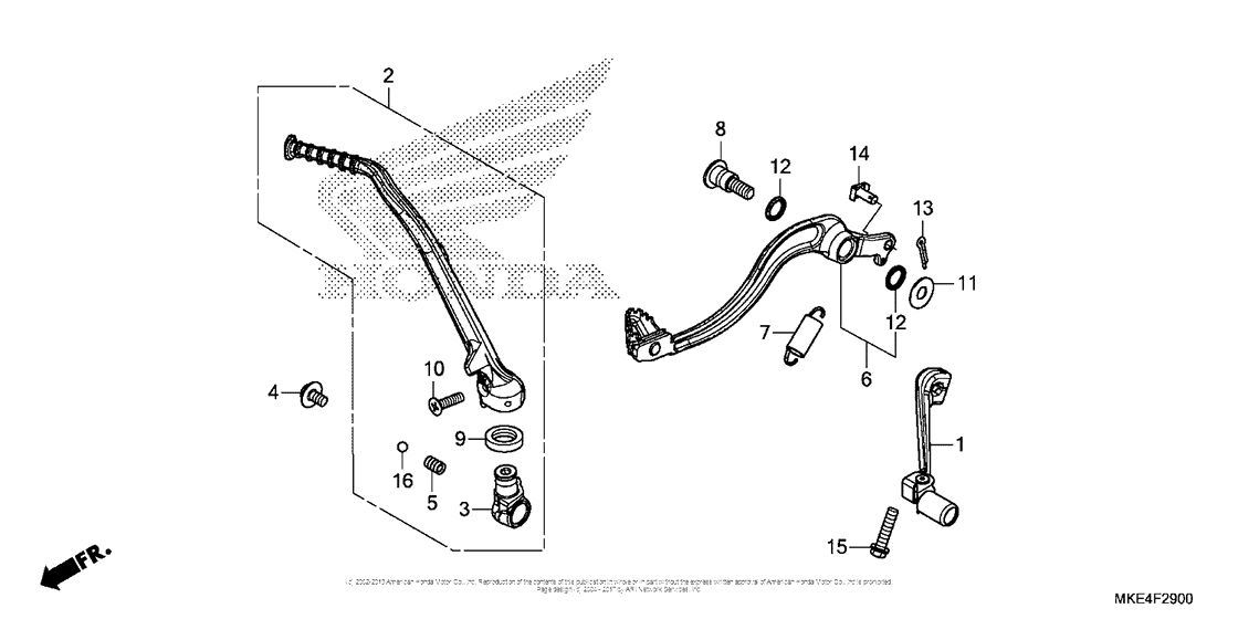 Pedal + Kick Starter Arm