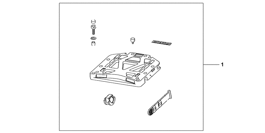 XL650V Rear base carrier