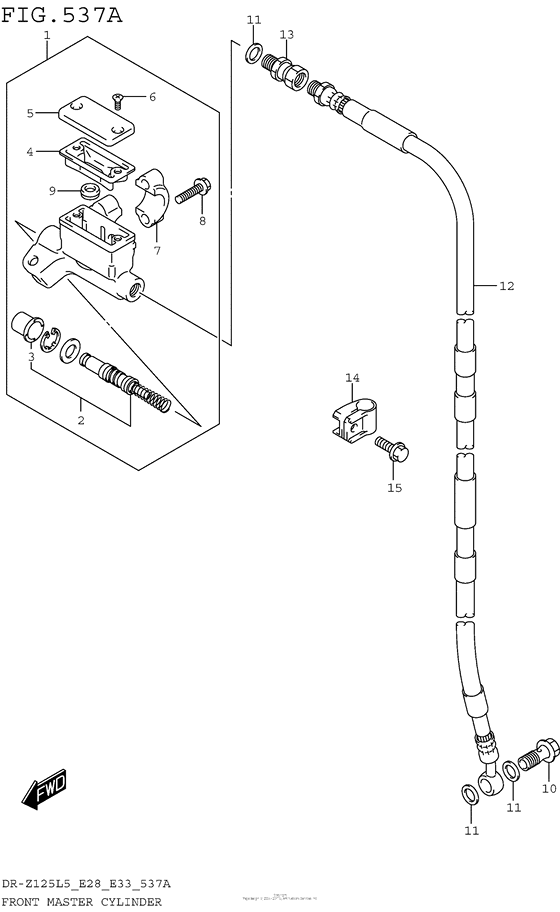 Front Master Cylinder (Dr-Z125Ll5 E28)