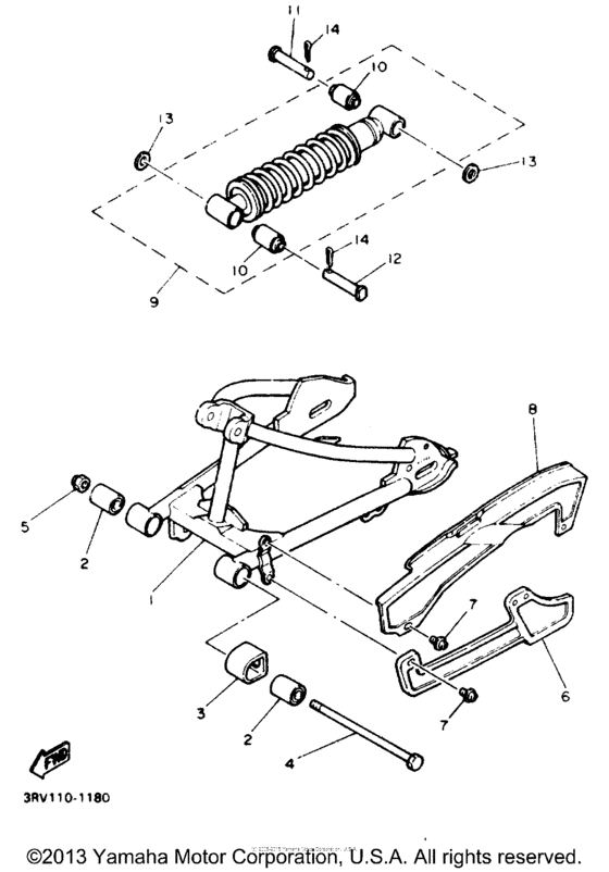 Swing arm - rear shocks
