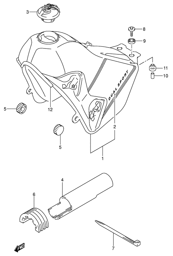 DR-Z400 Tank fuel