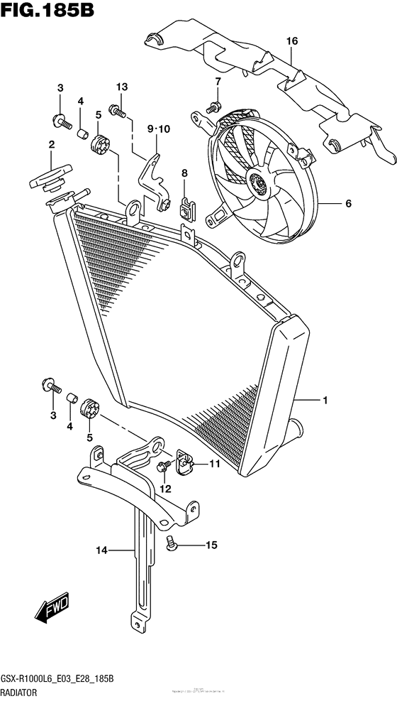Radiator (Gsx-R1000L6 E28)