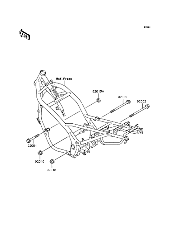ZR250 Рама ,крепежные детали