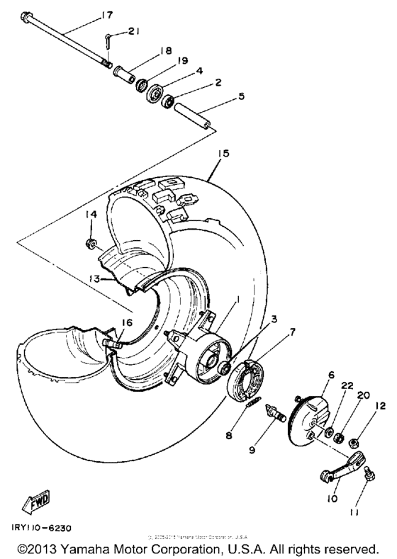 BW80S Переднее колесо