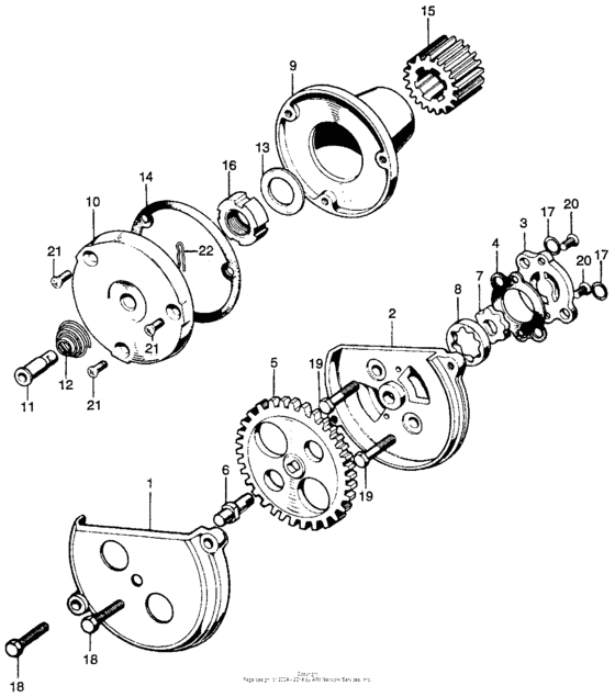 Oil filter rotor + oil pump