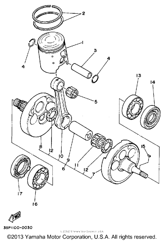Piston & con rod assembly