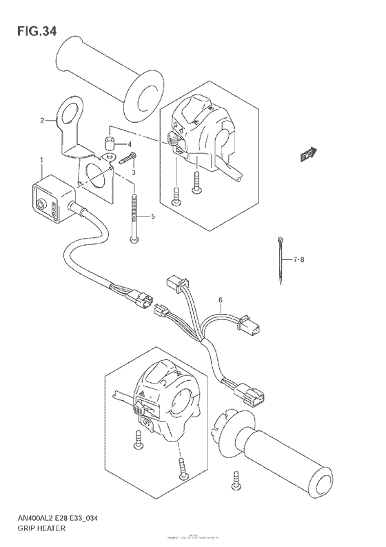 AN400 (ABS) Grip Heater (An400Za L2 E28)