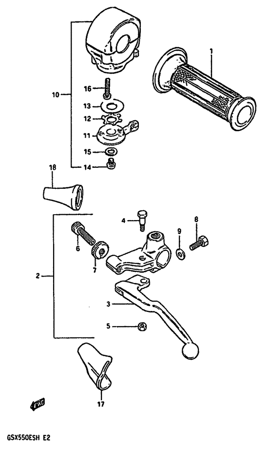 Left handle switch