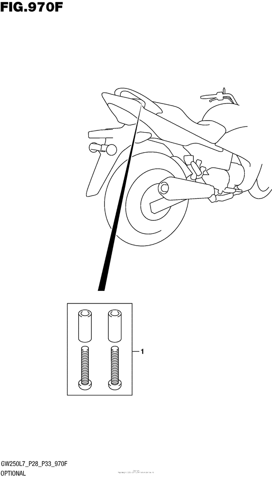 GW250 Optional (Hook Set Pillion Handle)