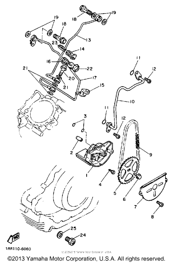 XV1100BC Масляный насос
