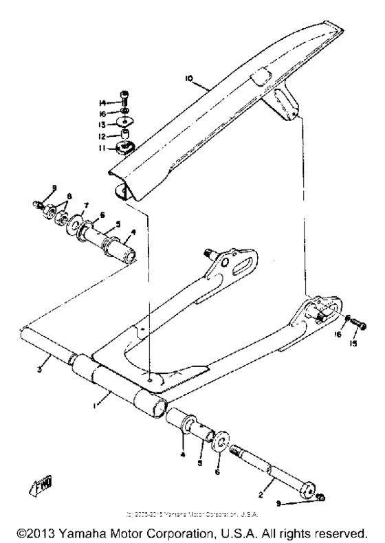 Rear arm - chain case
