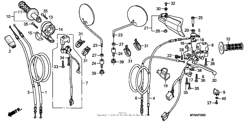Handle switch + cable