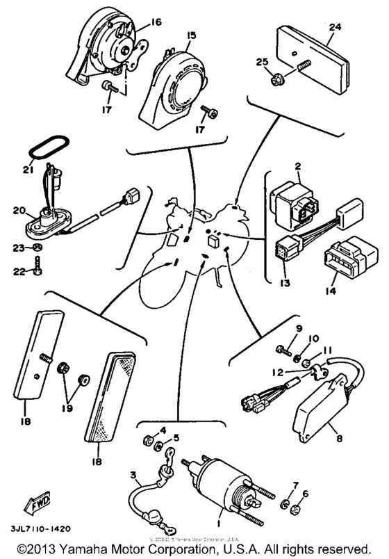XV750B Электрика