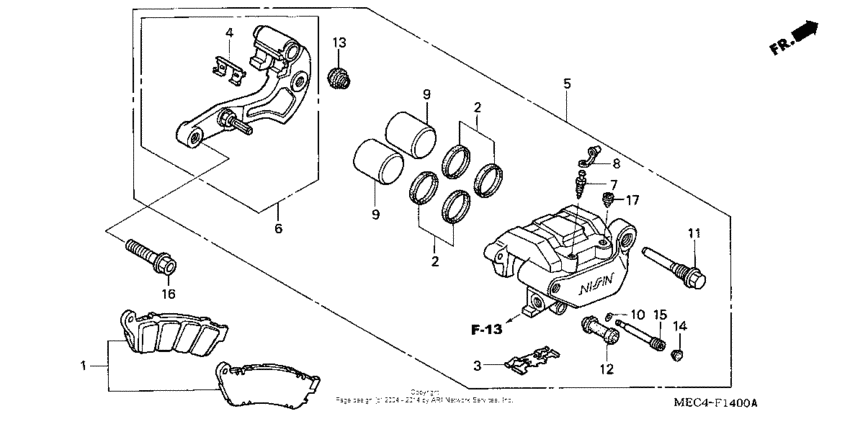 NRX1800D Задний суппорт