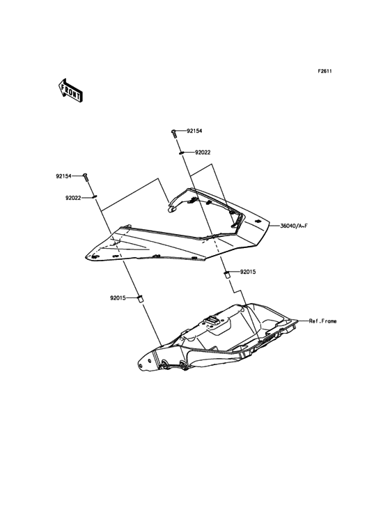 ZX1000 Боковые обтекатели