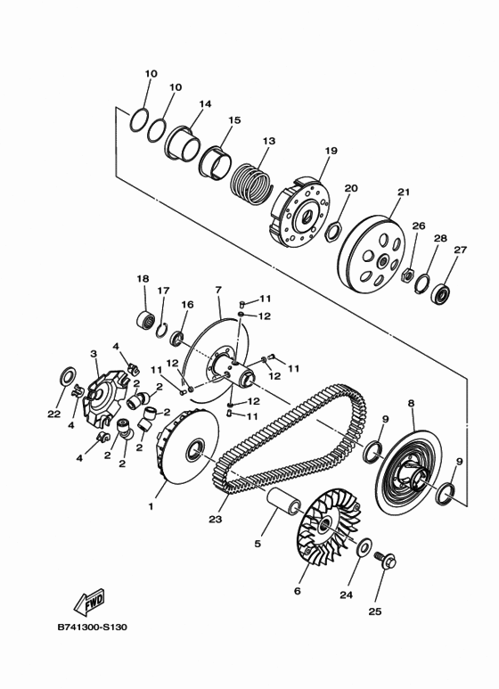 CZD300A Сцепление