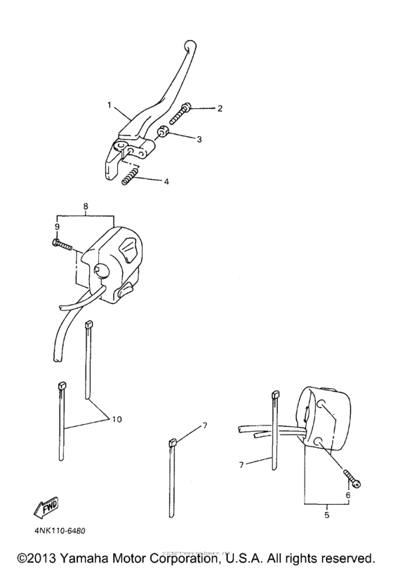 XVZ13AJC Рулевые переключатели