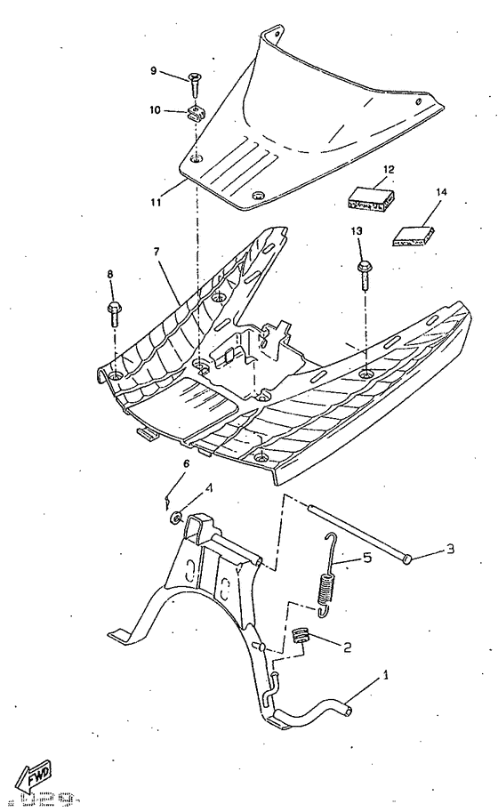 CW50RSX Support repose pied