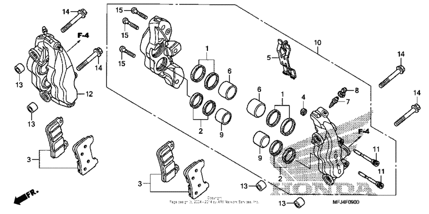  Front brake caliper (1)