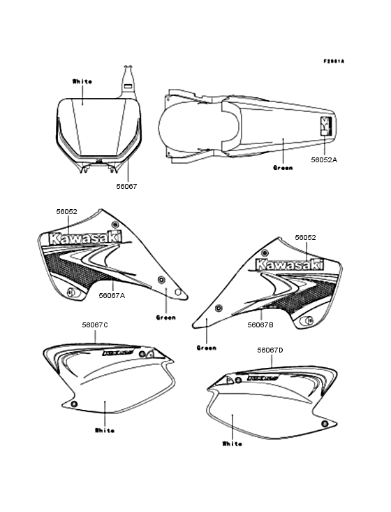 KX125 Наклейки