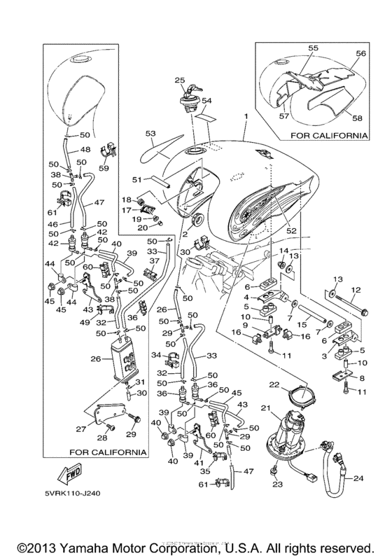 XV17ASZB Топливный бак