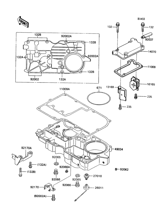 Breather body/oil pan