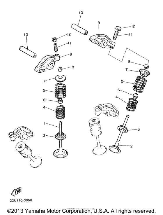 XV535K Клапана