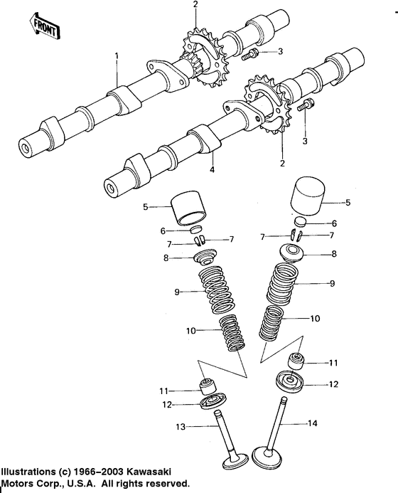 Camshafts/valves