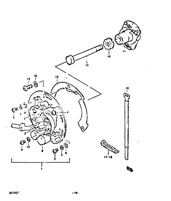 Contact breaker assy