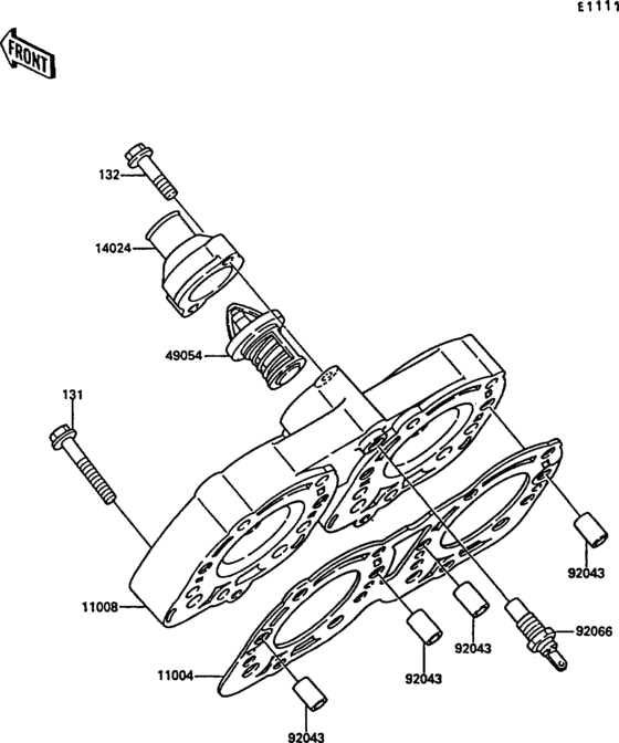 KR250 Головка цилиндров