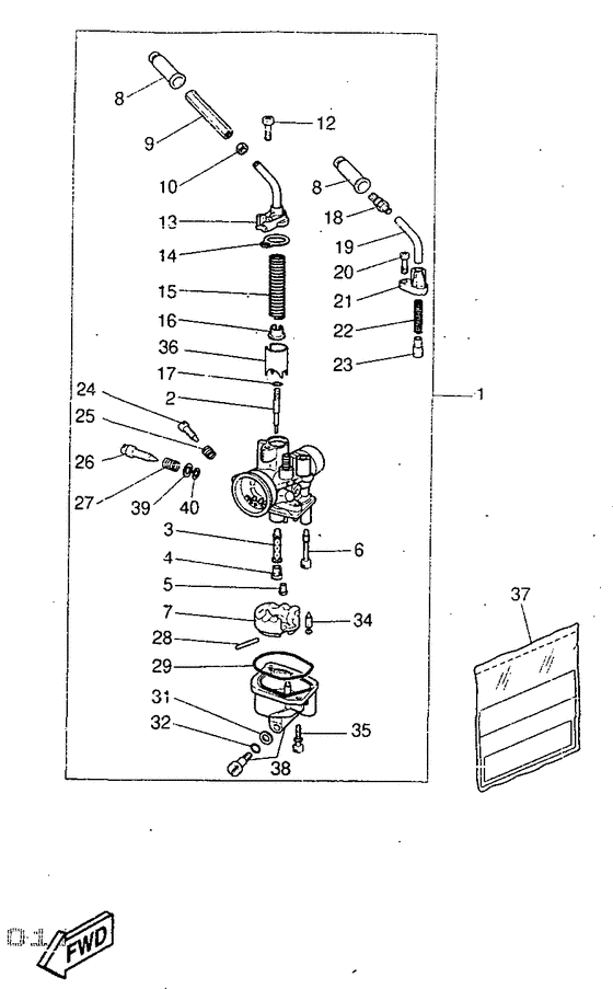 YQ50 Карбюратор