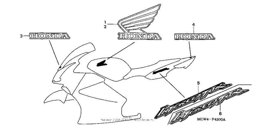 VFR800 (ABS) Наклейки