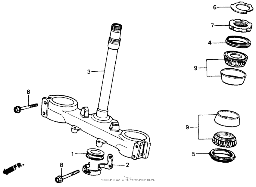 Steering stem 84-88
