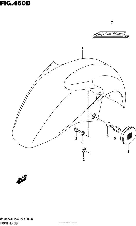 Front Fender (Uh200Al6 P33)