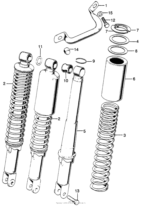 Rear shock absorber k4-k6