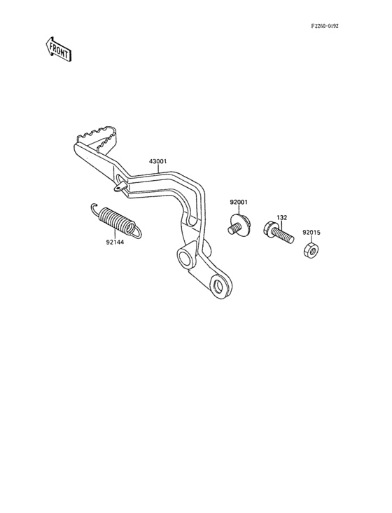  Педаль тормоза