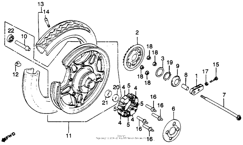 Cm450a/crear wheel 82