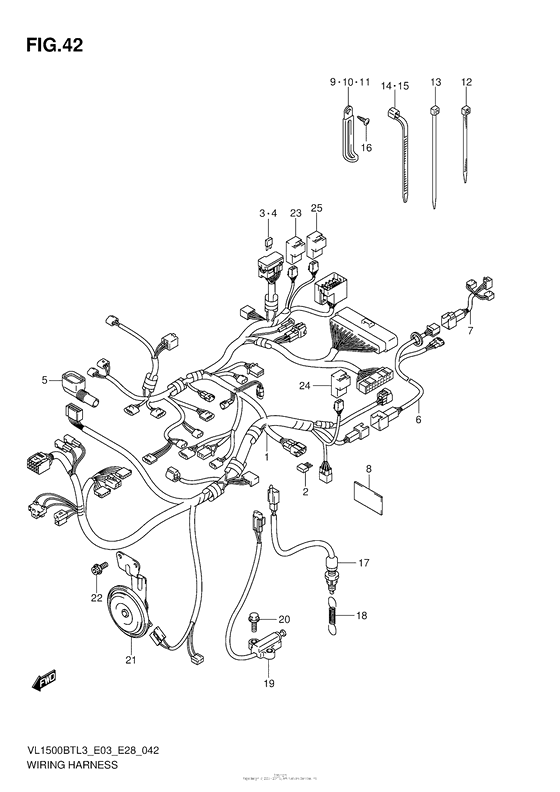 VL1500BT Wiring Harness (Vl1500Btl3 E03)